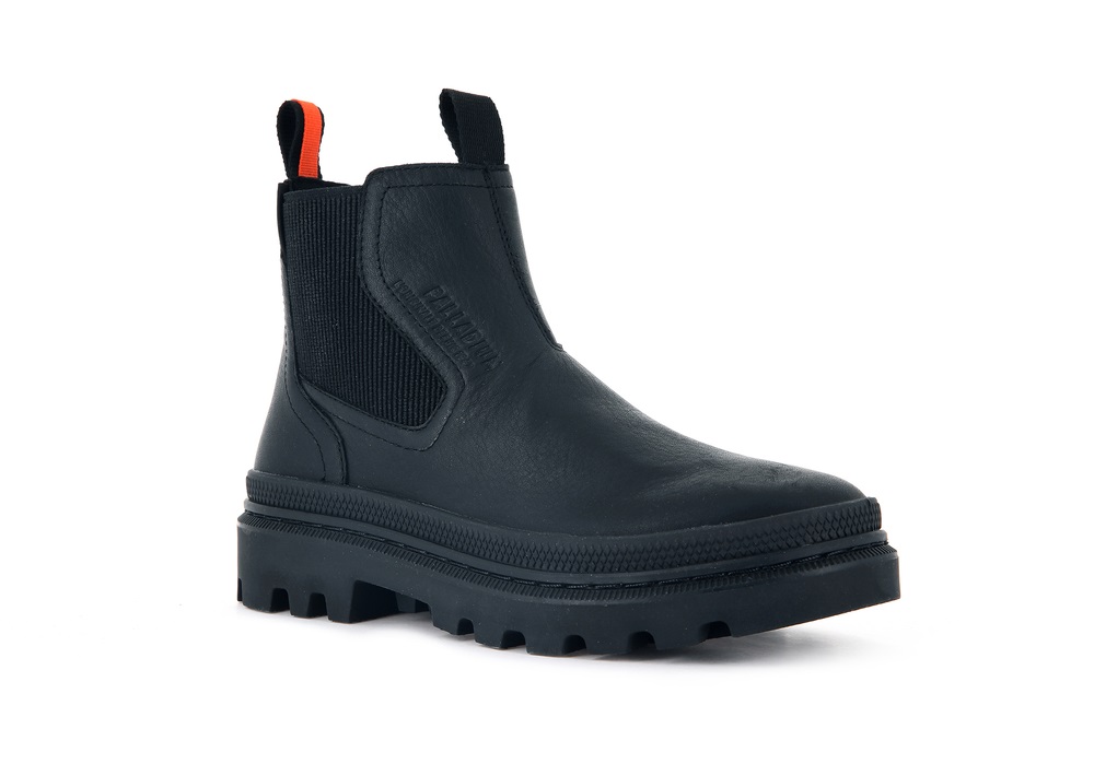 Botines Chelsea Palladium PALLATROOPER CHELSEA WATERPROOF Hombre Negras | Costa Rica-87304